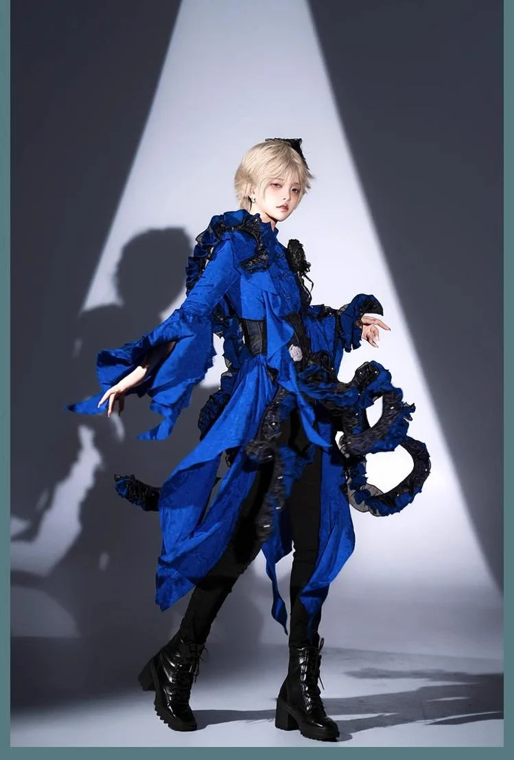 Camouflage Humanoid - Eerie Devour - Gothic Lolita Tentacle-like Petticoat and Short-Sleeved OP - Image 7