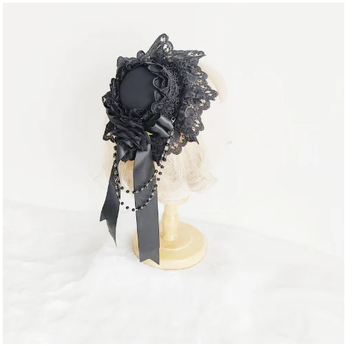 Gothic Lolita Top Hat Lolita Tea Party Halloween Hair Accessory - Image 4
