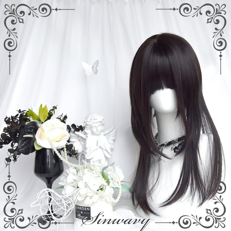 Sinwavy - Gothic Lolita Wig Black Natural Hair With Ponytails & Braids - Image 11