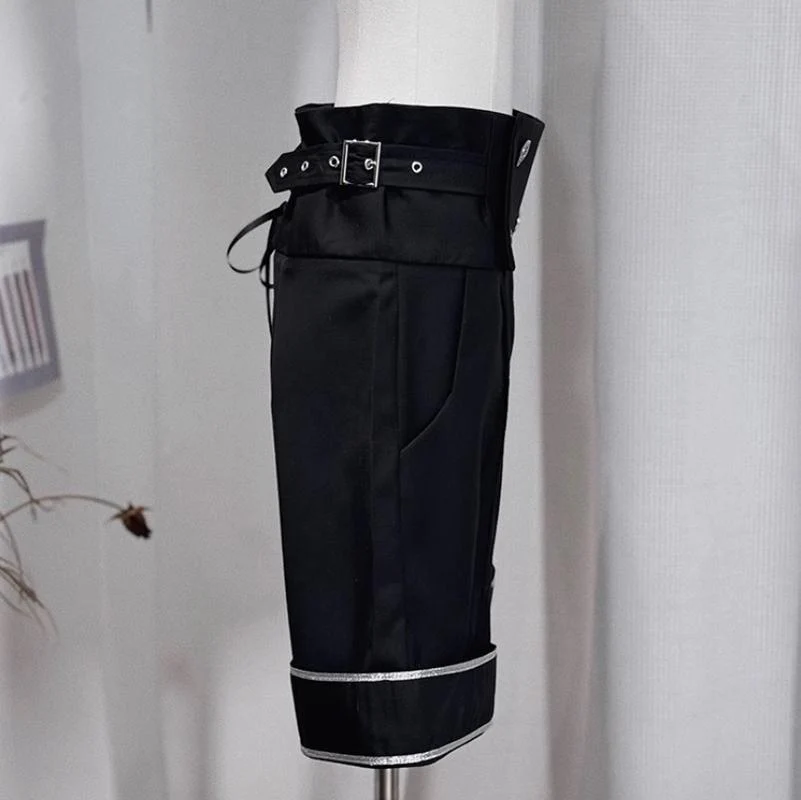 Rules of the Otherworld - Gothic Ouji Lolita Shorts Set with Embroidery Jacket - Image 33