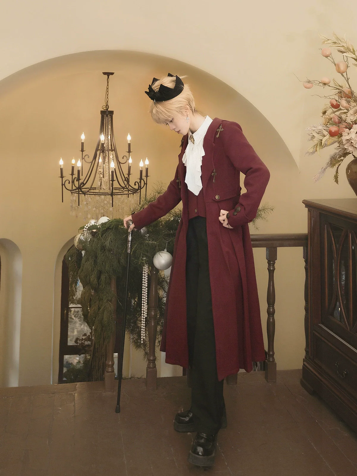 The Legend of Dracula - Gothic Ouji Lolita Winter Coat Set - Image 2