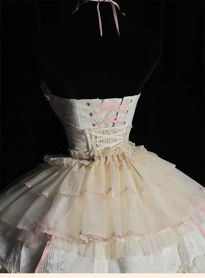 Alice Girl - Cross - Gothic Princess Lolita Corset with Multiple Layers Hem - Image 17
