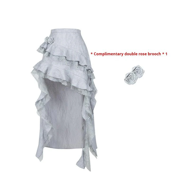 With PUJI - Letter and Poetry · Twilight - Gothic Witch Lolita SK Suit Bodice Mermaid Dress - Image 30