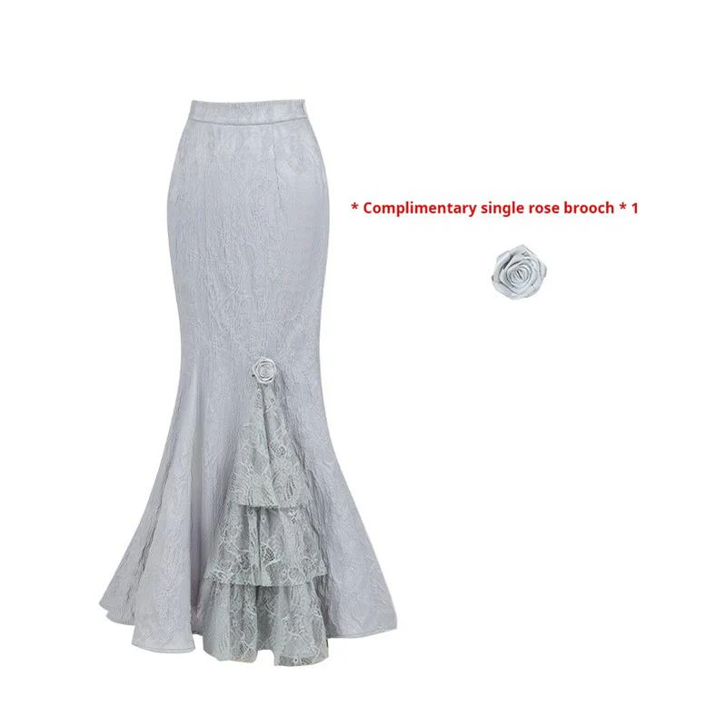 With PUJI - Letter and Poetry · Twilight - Gothic Witch Lolita SK Suit Bodice Mermaid Dress - Image 31