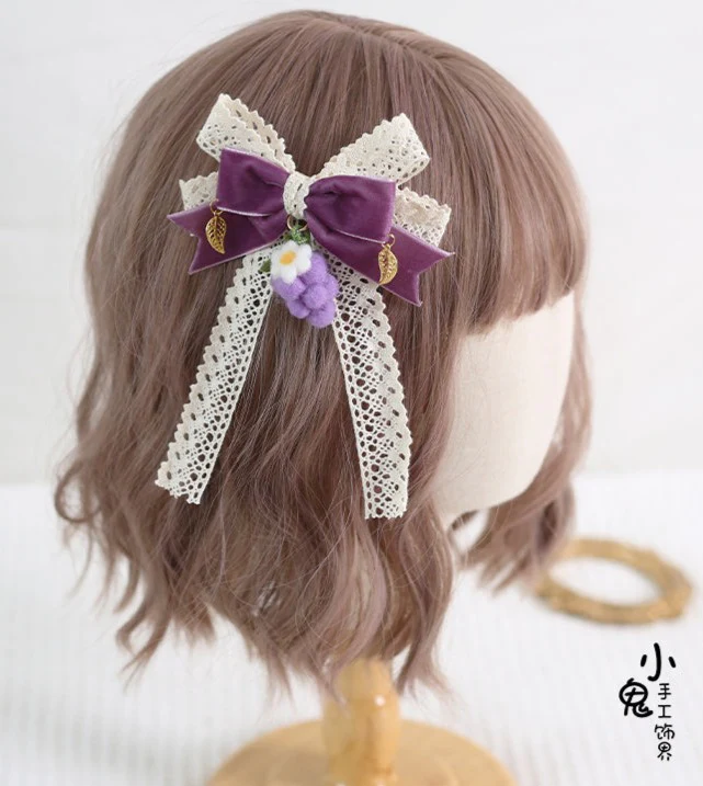 Xiaogui - Grapery Lolita Earring Necklace Lolita Accessory - Image 4