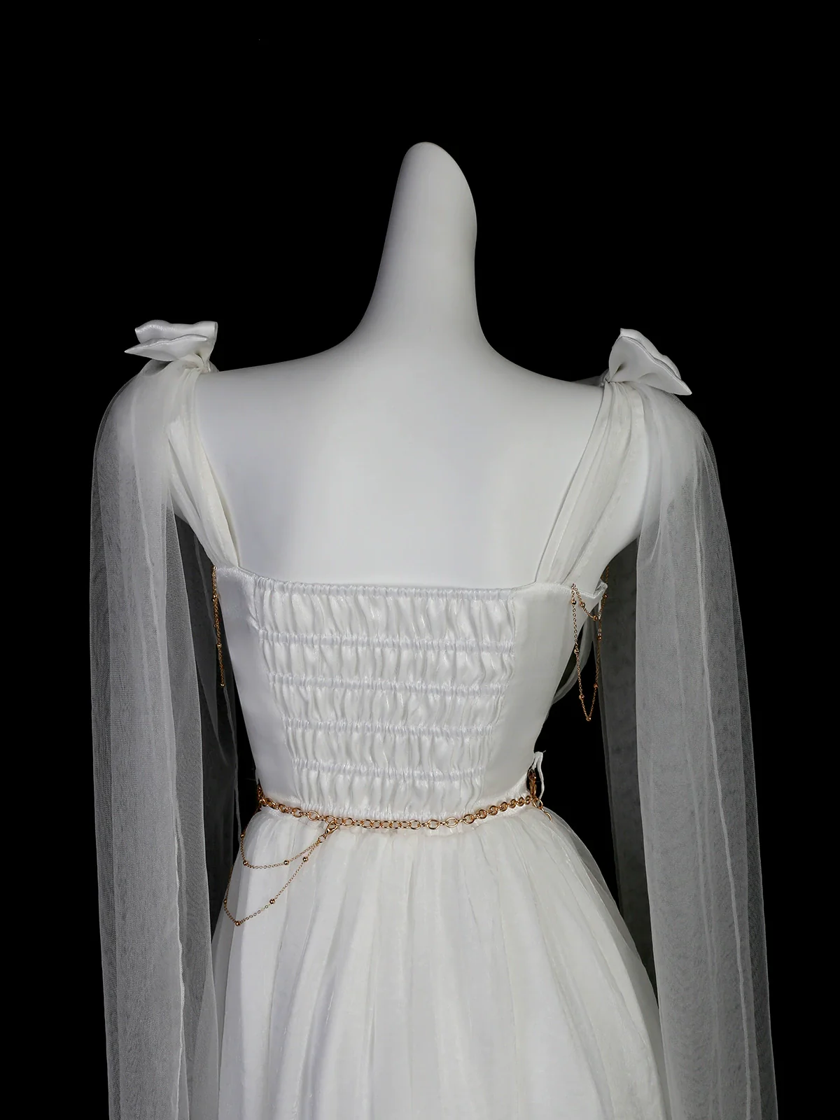 Divine - Elegant Greek Mythology Style Lolita JSK Irregular Hem White JSK Dress - Image 6