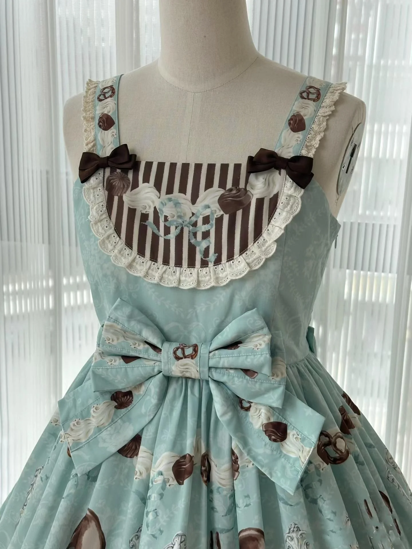 Sweet Dream Sheep - Sweet Dessert - Green Lolita Jumper Dress Lolita Headwear - Image 22