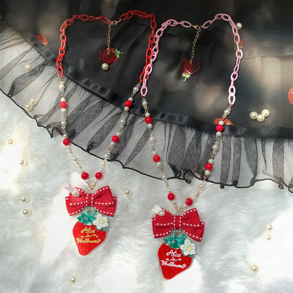 Lolita Strawberry Accessory Set - Image 11