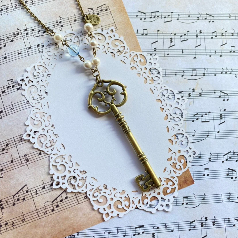 Vintage Lolita Key-Shaped Necklace Chain - Image 6