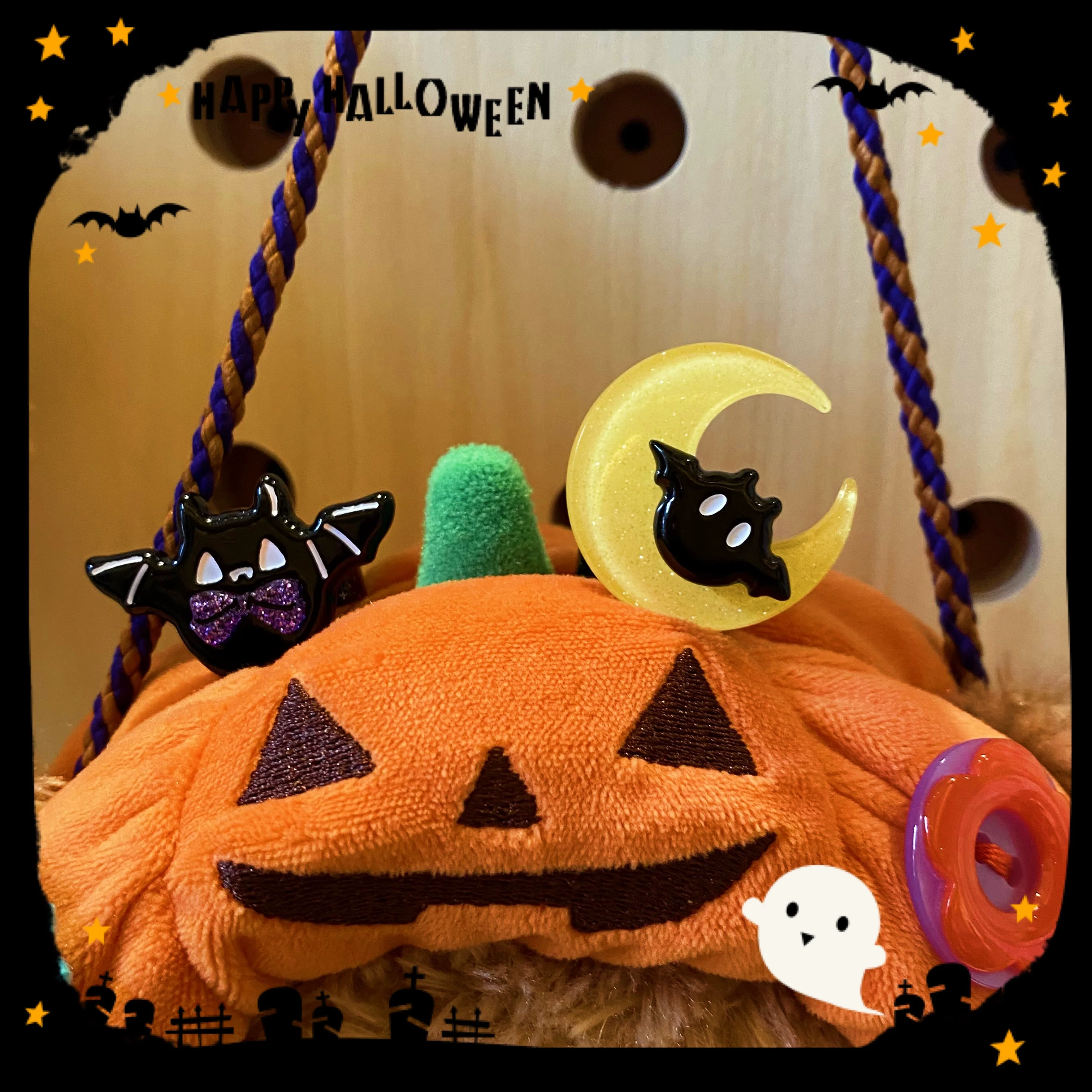 Chubby Bat - Halloween Colorful Beads Lolita Necklace, Bat Accents - Image 10