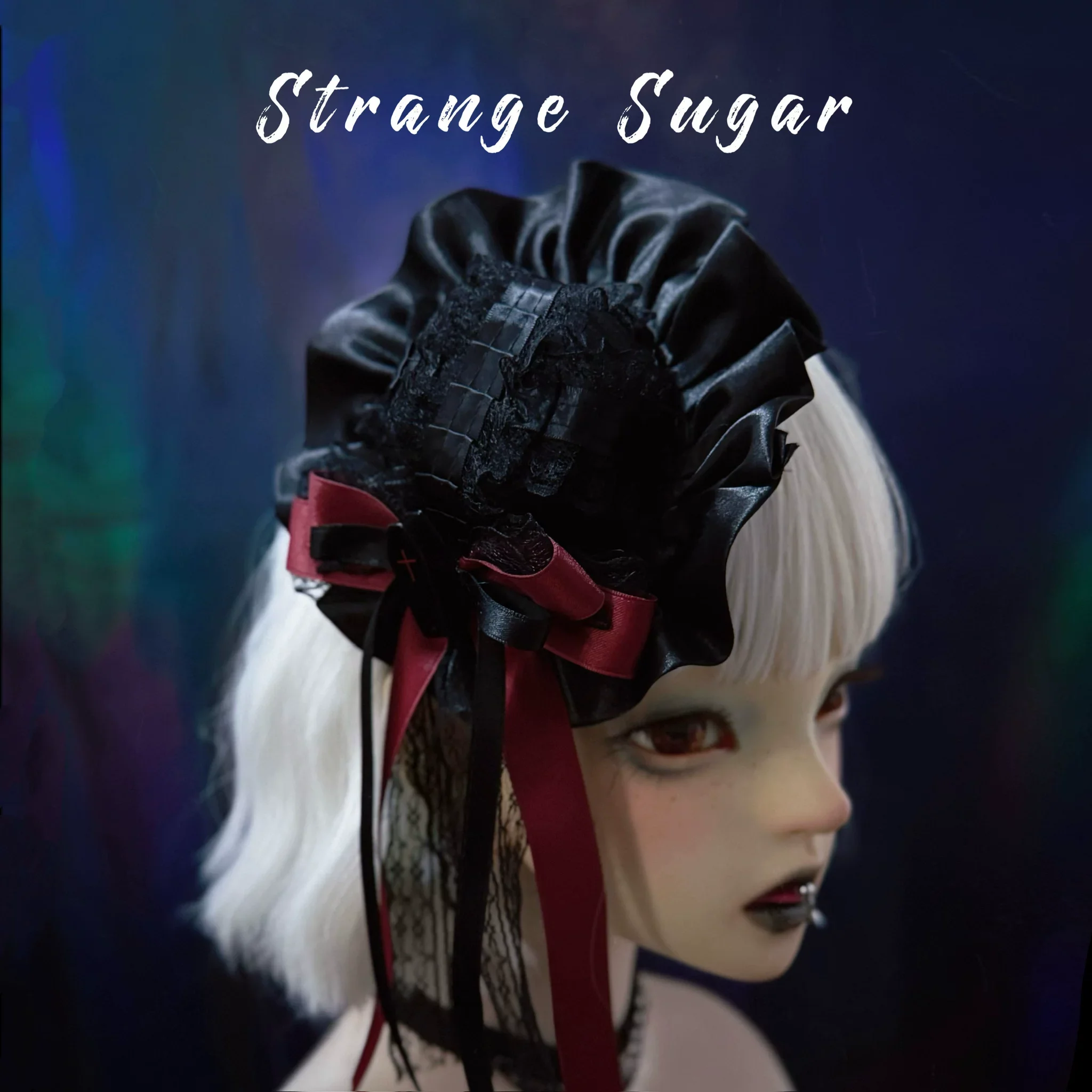 Halloween Gothic Lolita Headdress, Eyeball & Skeleton Accent - Image 15