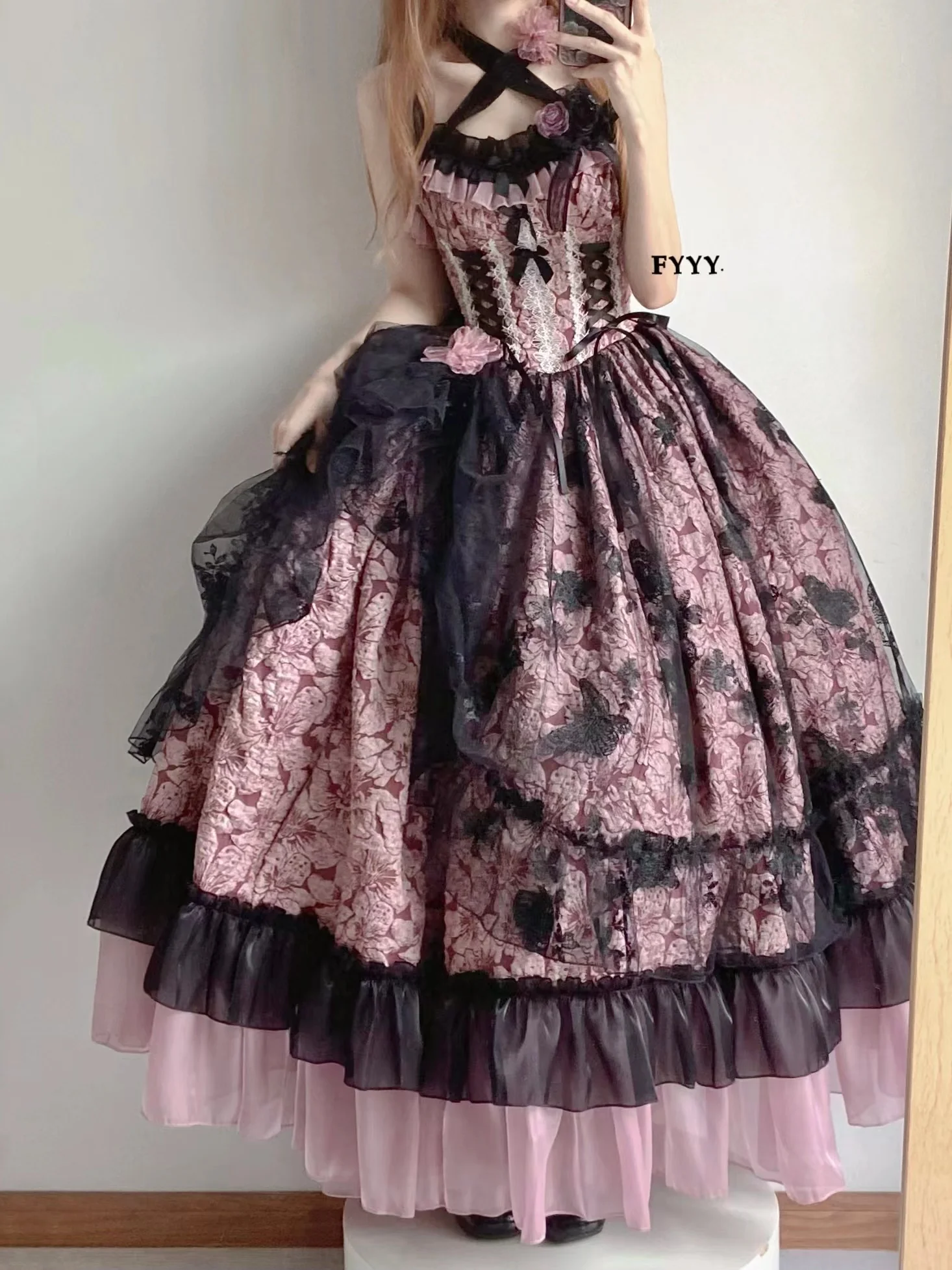 Xingweimian - Medea's Kiss - Halloween Gothic Lolita JSK Embossing Bridal Dress - Image 3