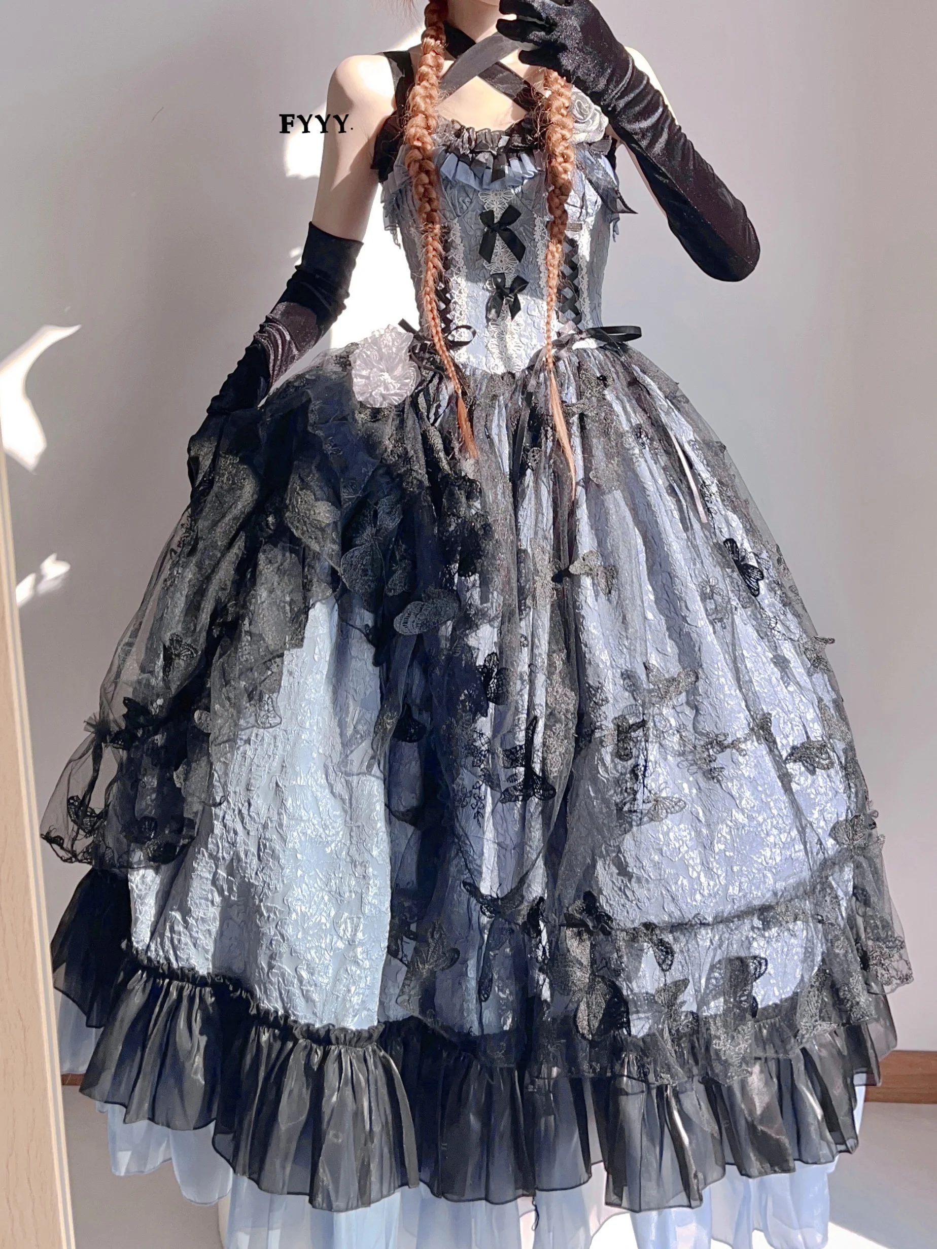 Xingweimian - Medea's Kiss - Halloween Gothic Lolita JSK Embossing Bridal Dress - Image 4