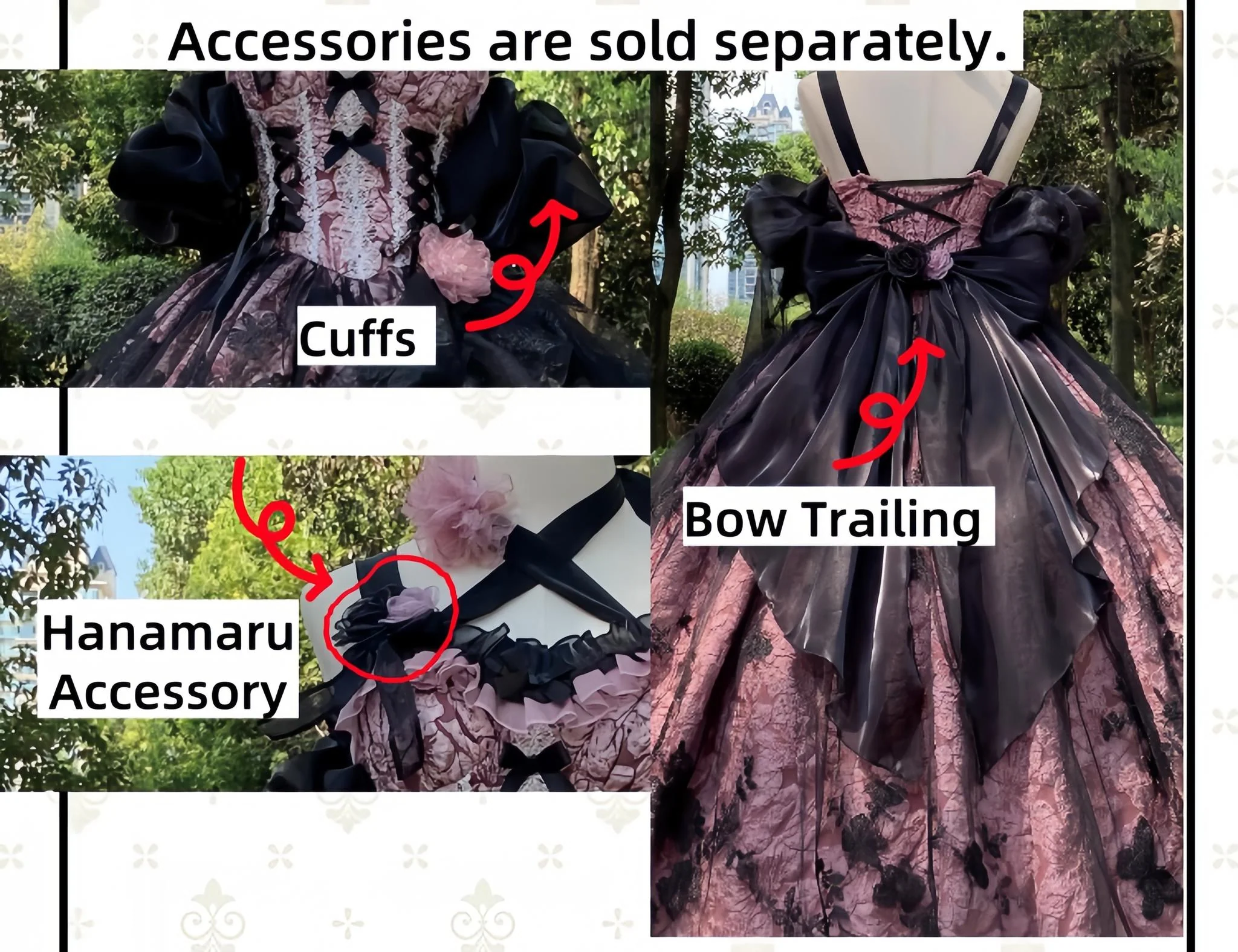 Xingweimian - Medea's Kiss - Halloween Gothic Lolita JSK Embossing Bridal Dress - Image 6