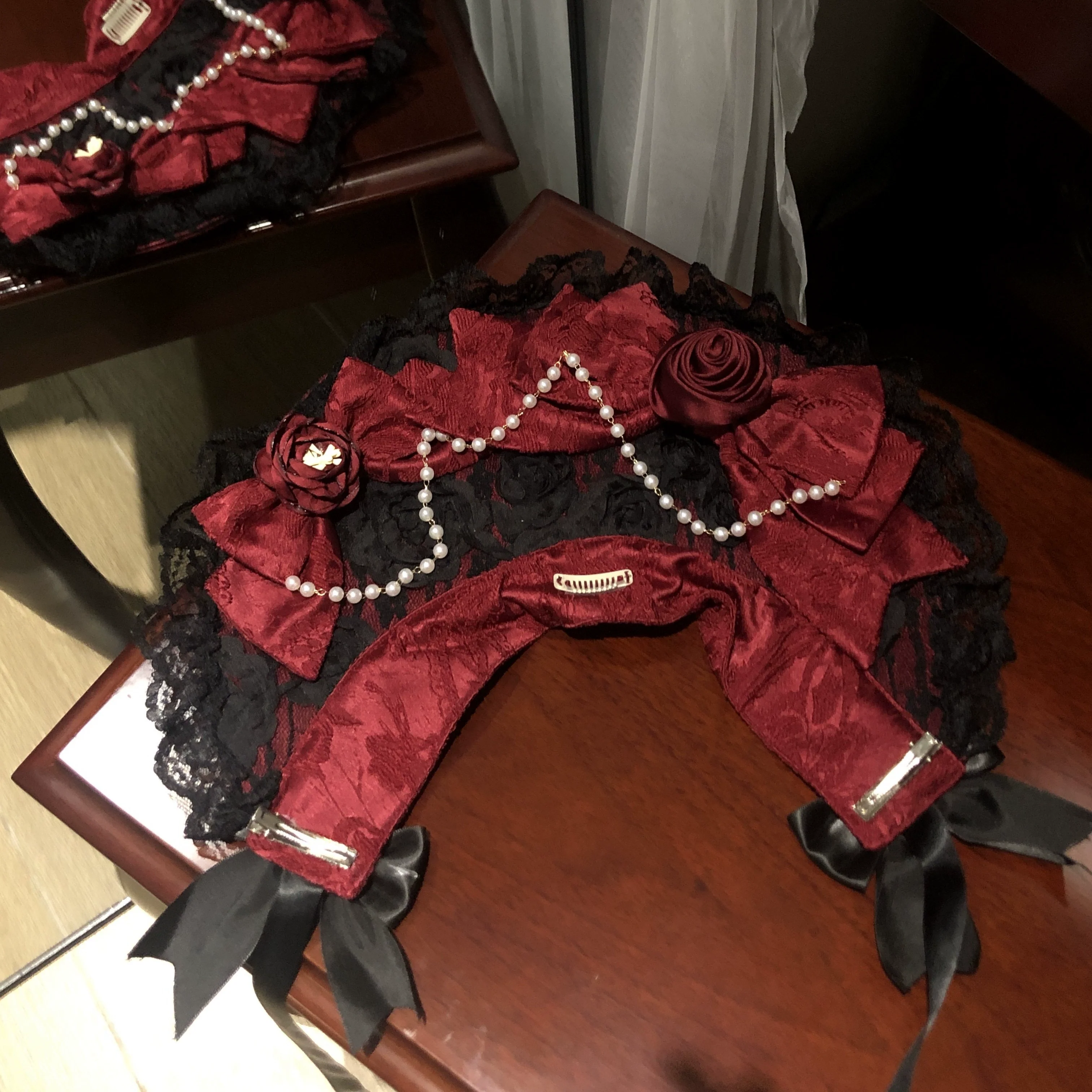 Rose Princess - Halloween Gothic Lolita JSK, Sheer Rose Dress - Image 19