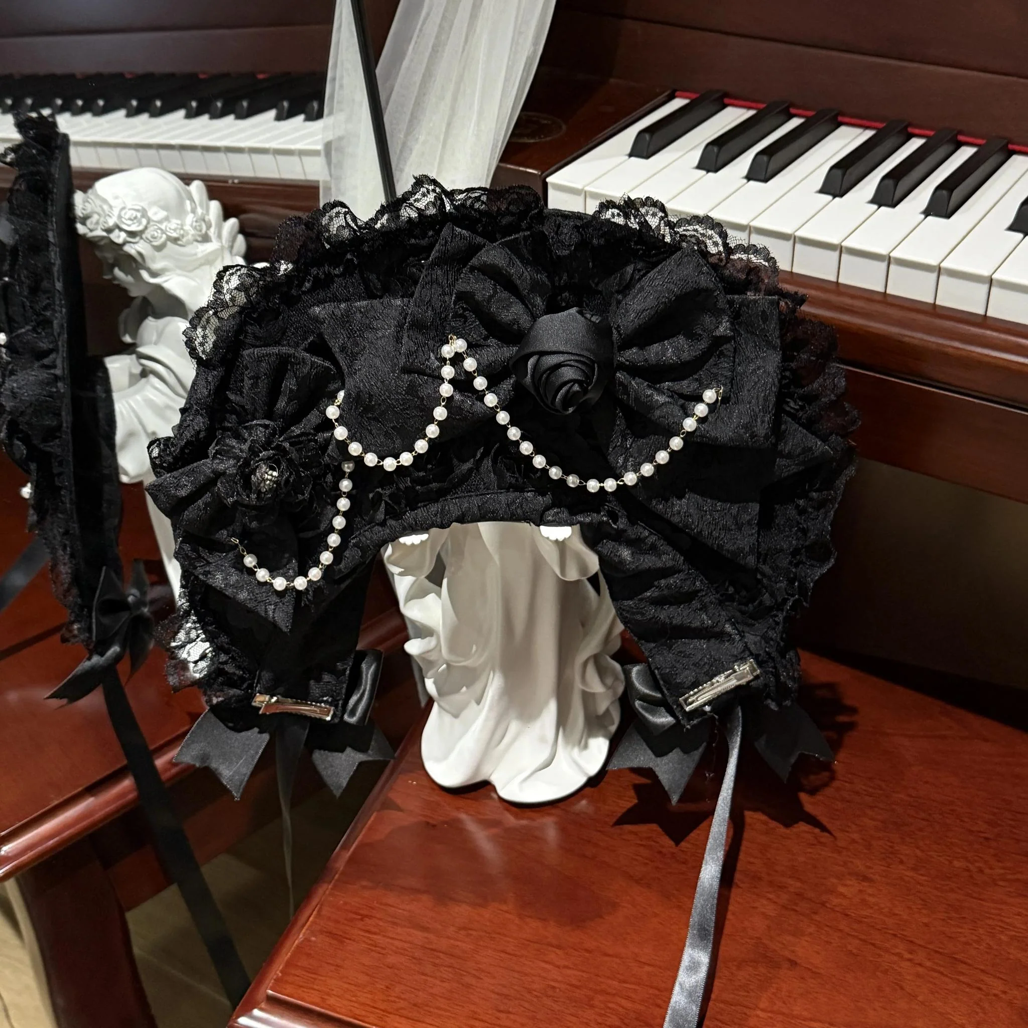 Rose Princess - Halloween Gothic Lolita JSK, Sheer Rose Dress - Image 21