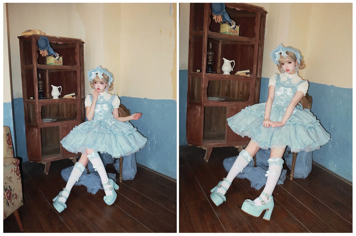 Halloween Gothic Lolita JSK Short Lolita Jumper Dress - Image 44