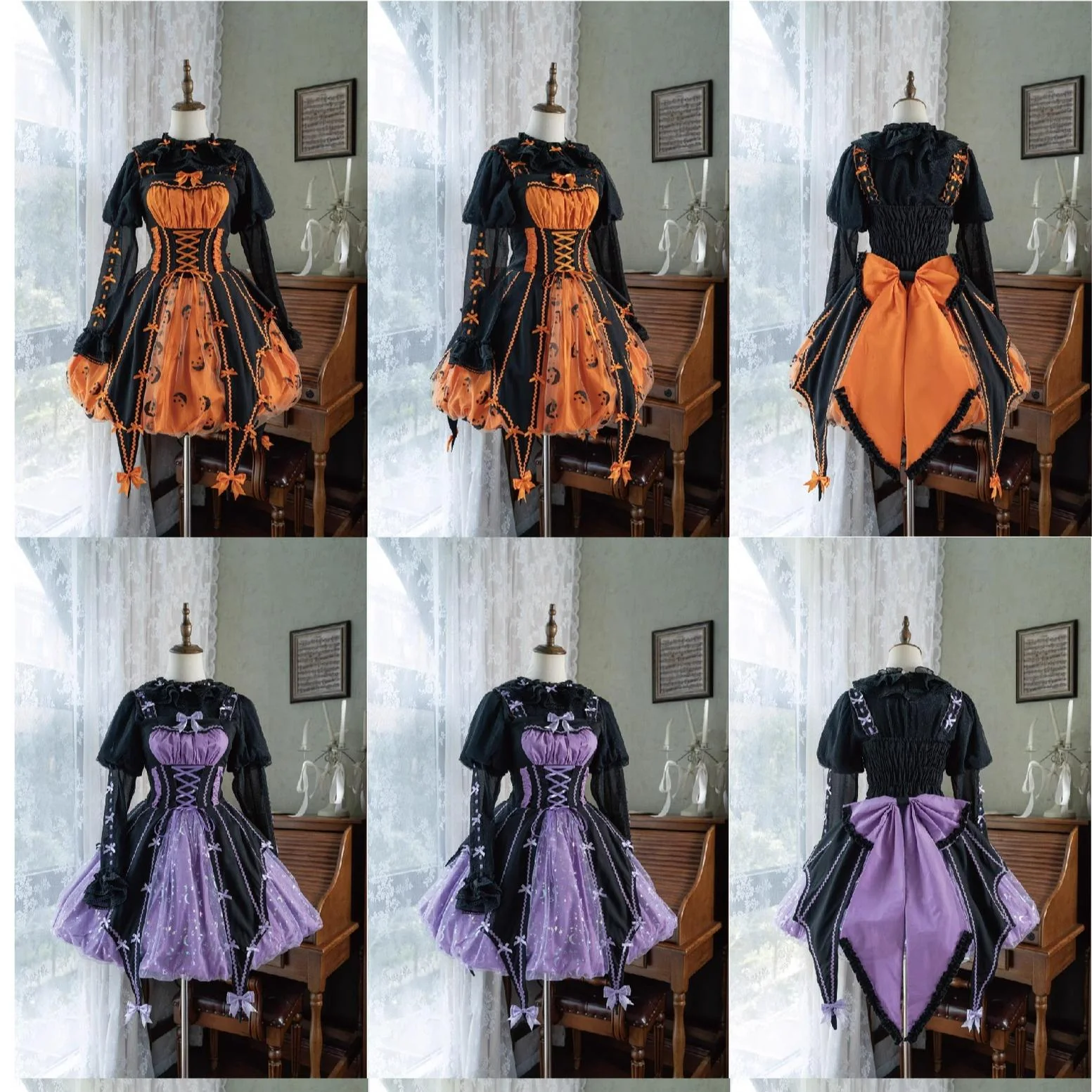 Lemon Honey - Halloween Gothic Lolita Jumper Dress, Pumpkin-inspired Dress - Image 39