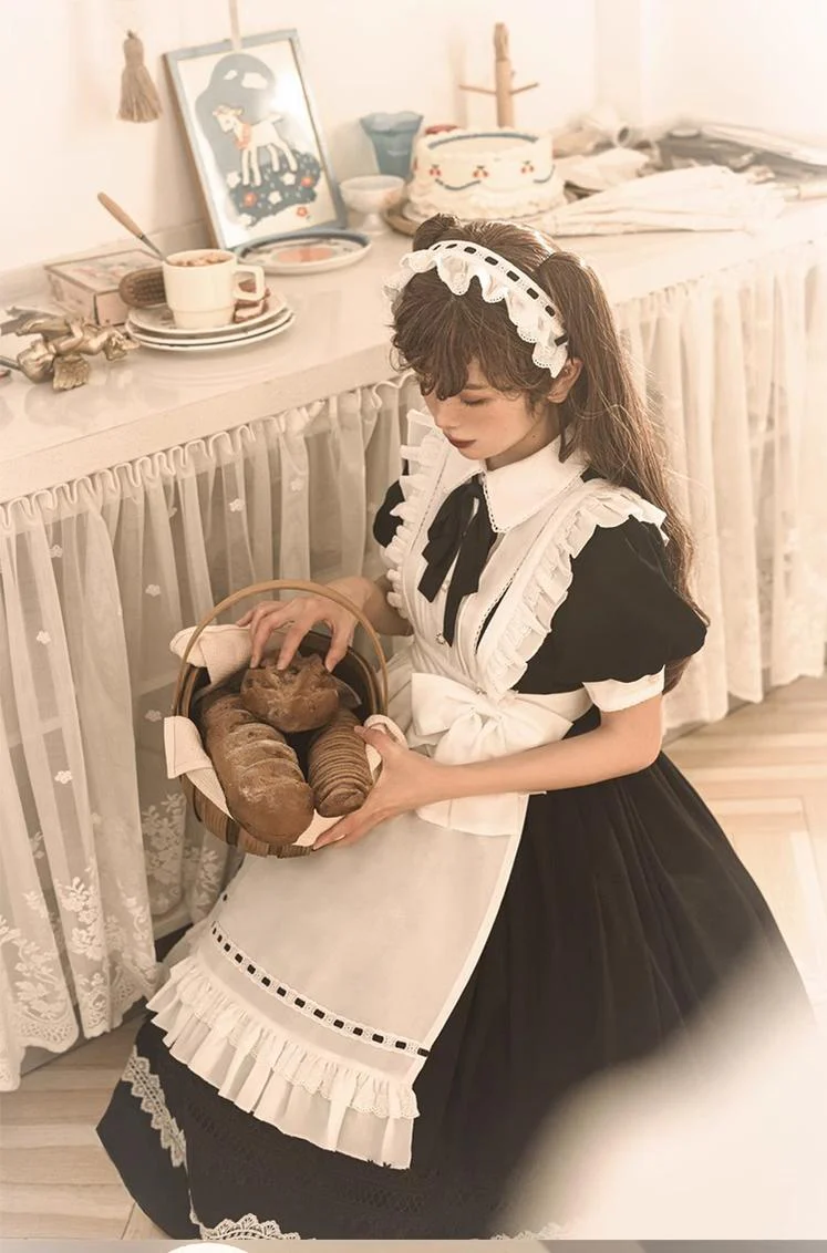 Sweet Date - Halloween Gothic Lolita OP Maid Lolita Dress Elegant Lolita OP - Image 11