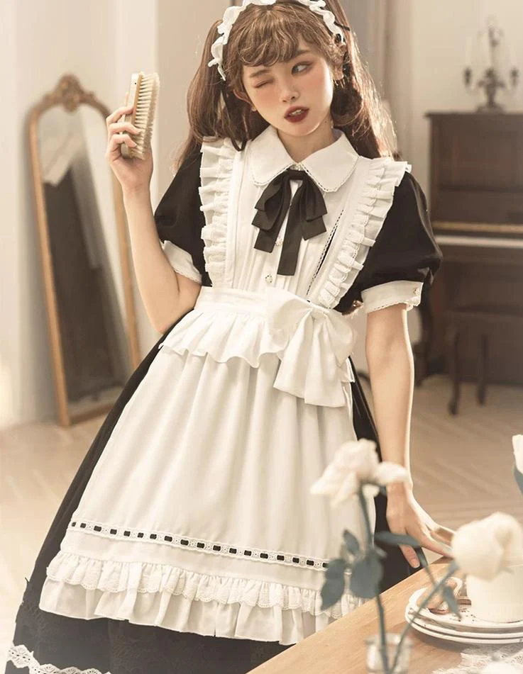 Sweet Date - Halloween Gothic Lolita OP Maid Lolita Dress Elegant Lolita OP - Image 12