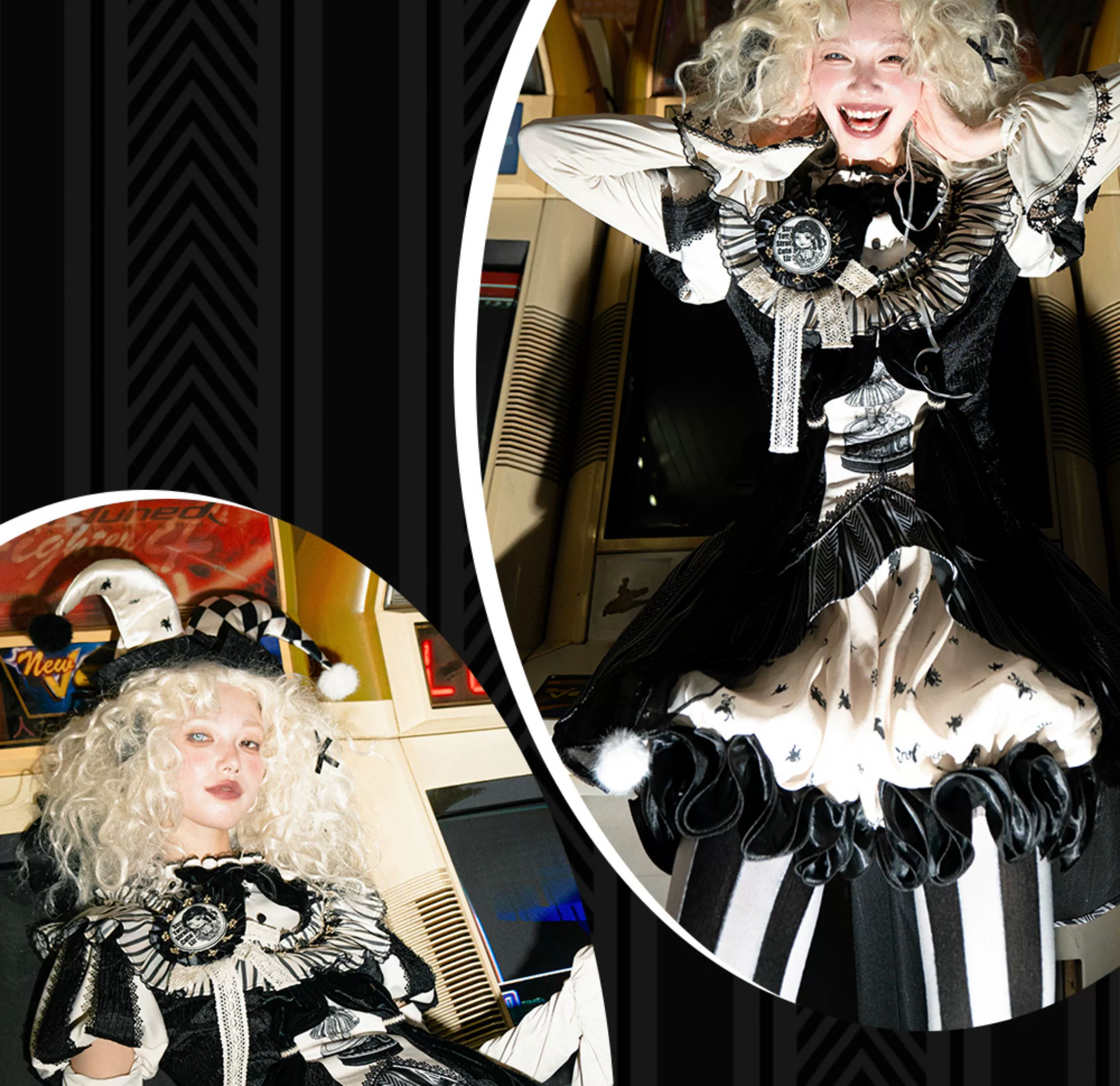 LizBird - Bizarre Toy Box - Halloween Gothic Lolita Skirt Suit Goth Shirt and Bloomers - Image 12