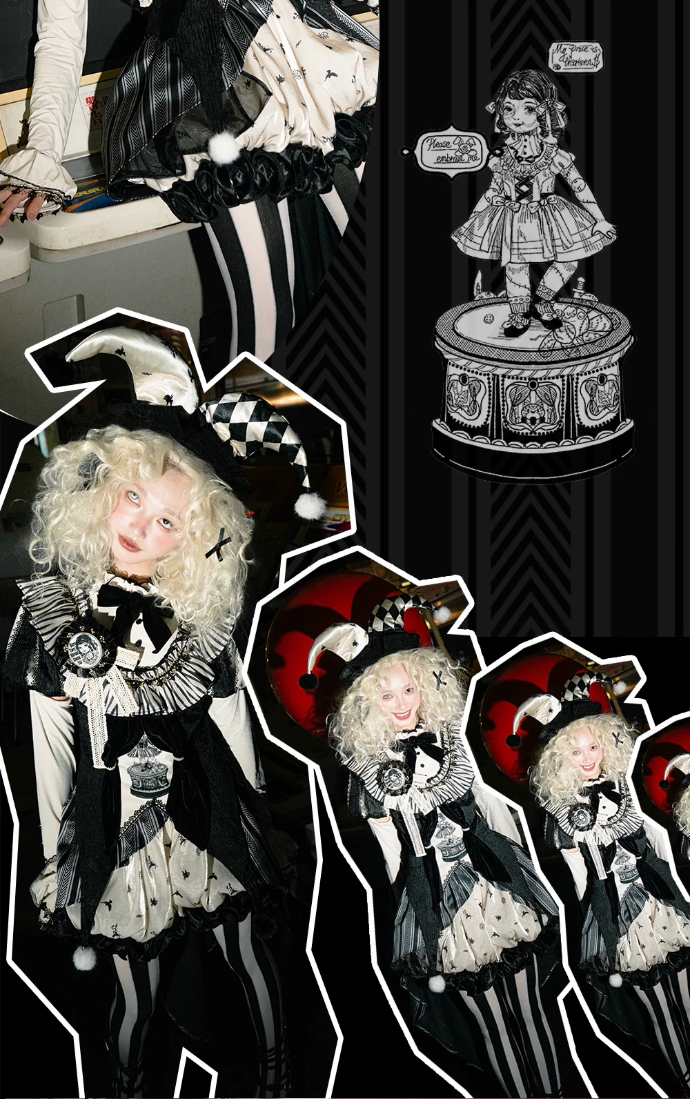 LizBird - Bizarre Toy Box - Halloween Gothic Lolita Skirt Suit Goth Shirt and Bloomers - Image 13
