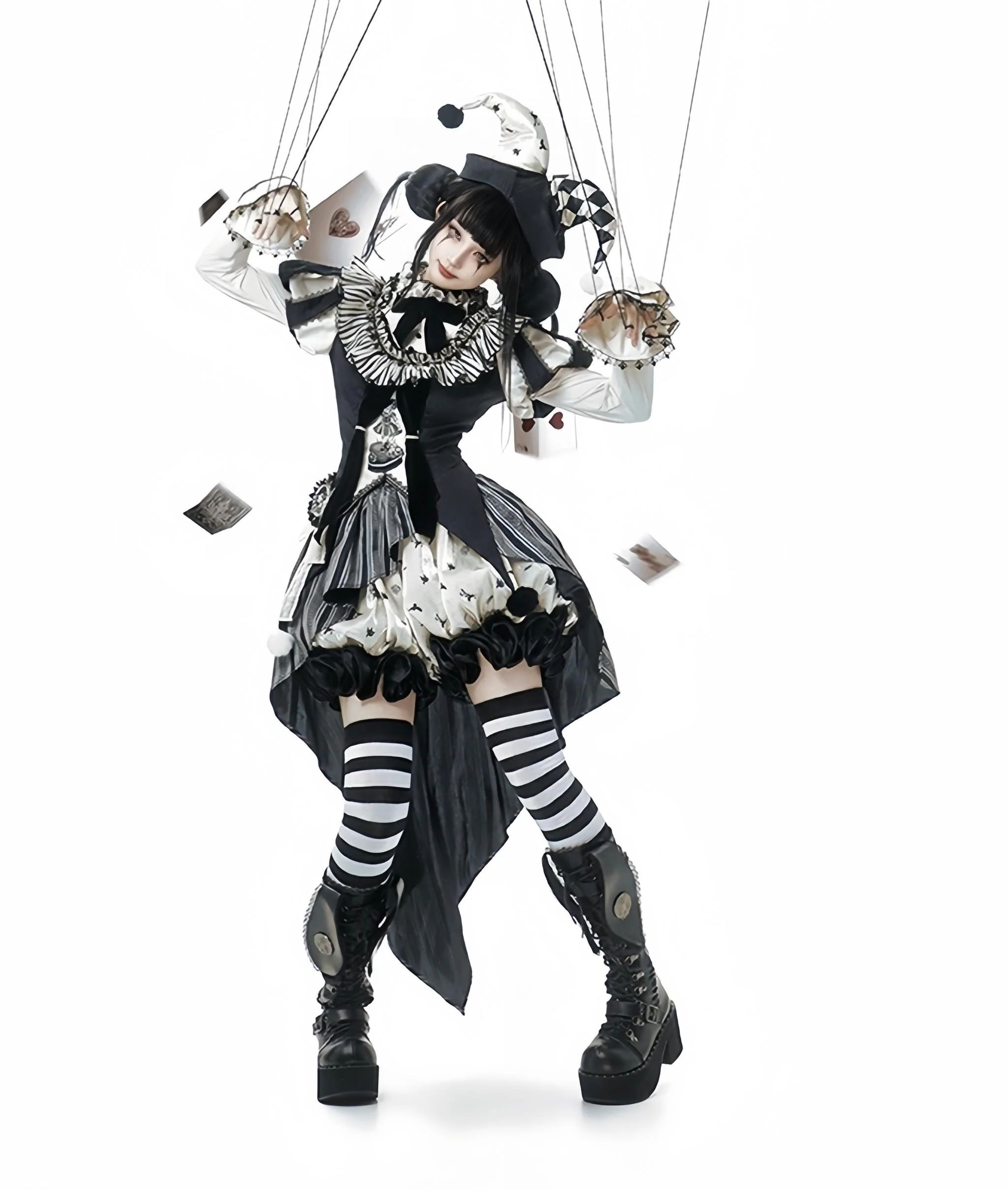 LizBird - Bizarre Toy Box - Halloween Gothic Lolita Skirt Suit Goth Shirt and Bloomers - Image 5