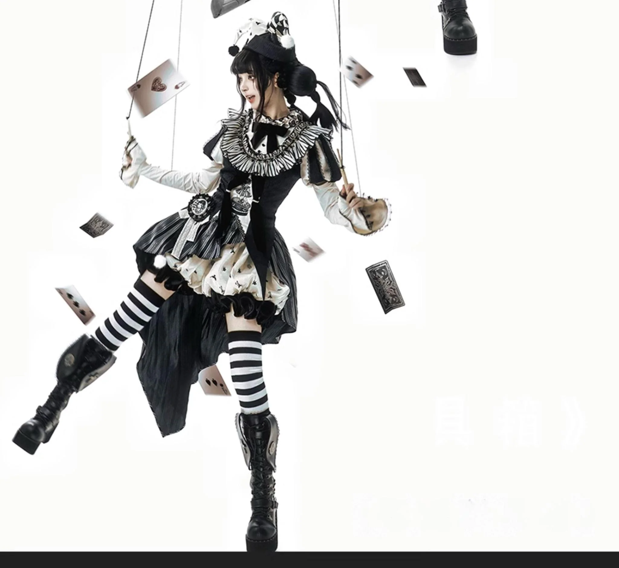 LizBird - Bizarre Toy Box - Halloween Gothic Lolita Skirt Suit Goth Shirt and Bloomers - Image 6