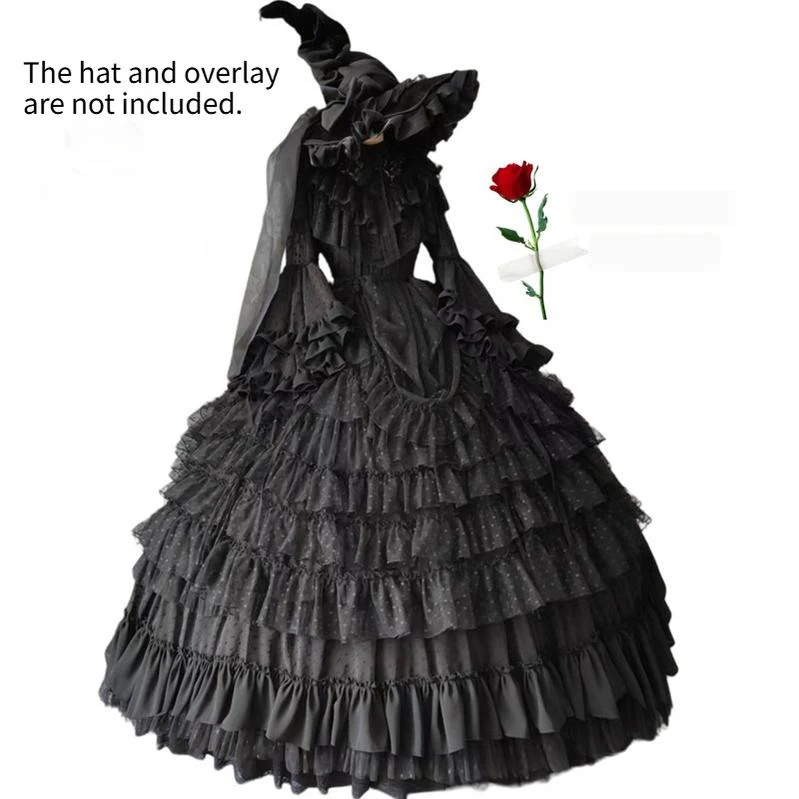 Teddy Bear - Halloween Gothic Wedding Lolita OP Dress - Image 11