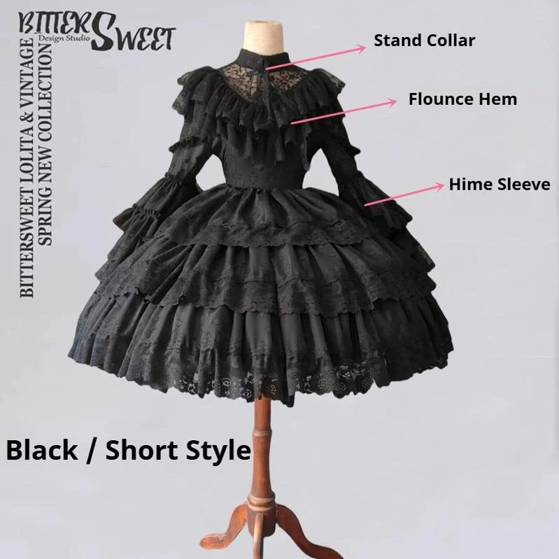 Teddy Bear - Halloween Gothic Wedding Lolita OP Dress - Image 3