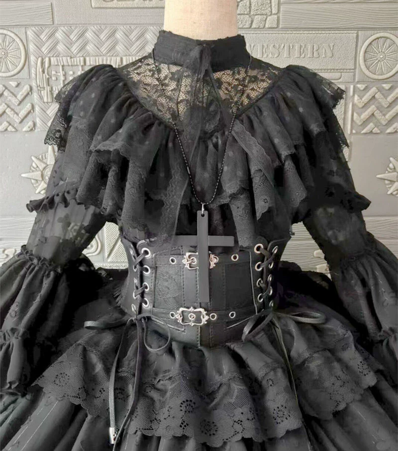 Teddy Bear - Halloween Gothic Wedding Lolita OP Dress - Image 5