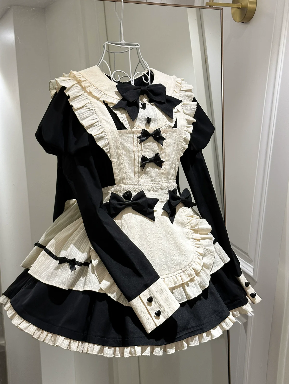 Hawthorn Berries - Maidette - Halloween Maid Lolita Apron OP Dress - Image 2