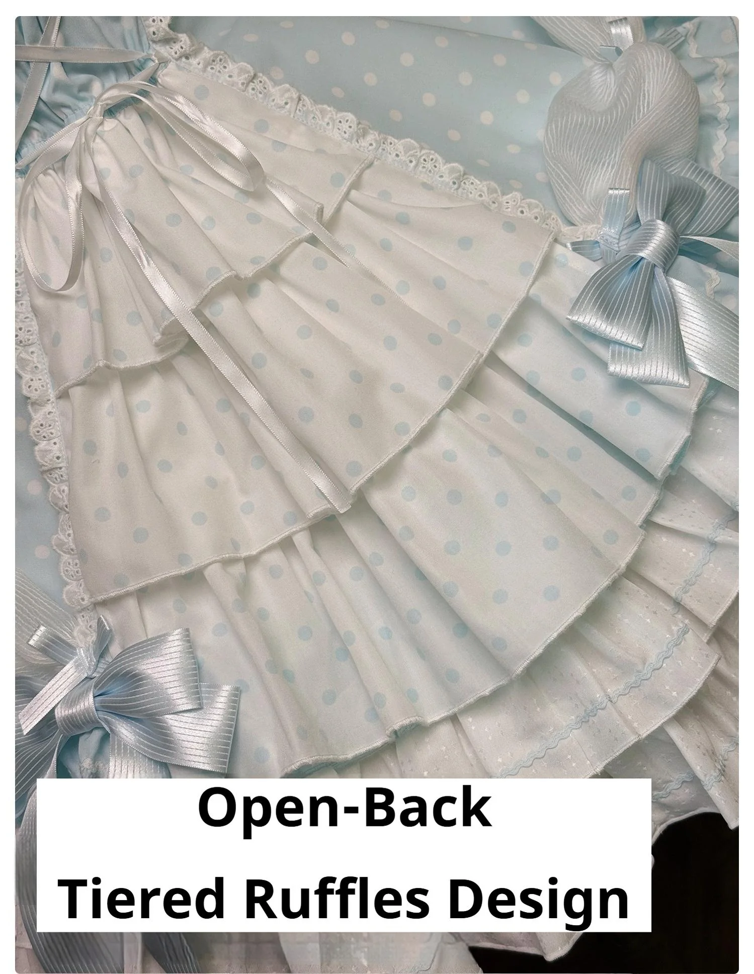 Alice Girl - Old School Polka Dots - Halter Neck Sweet Lolita OP Dress - Image 40