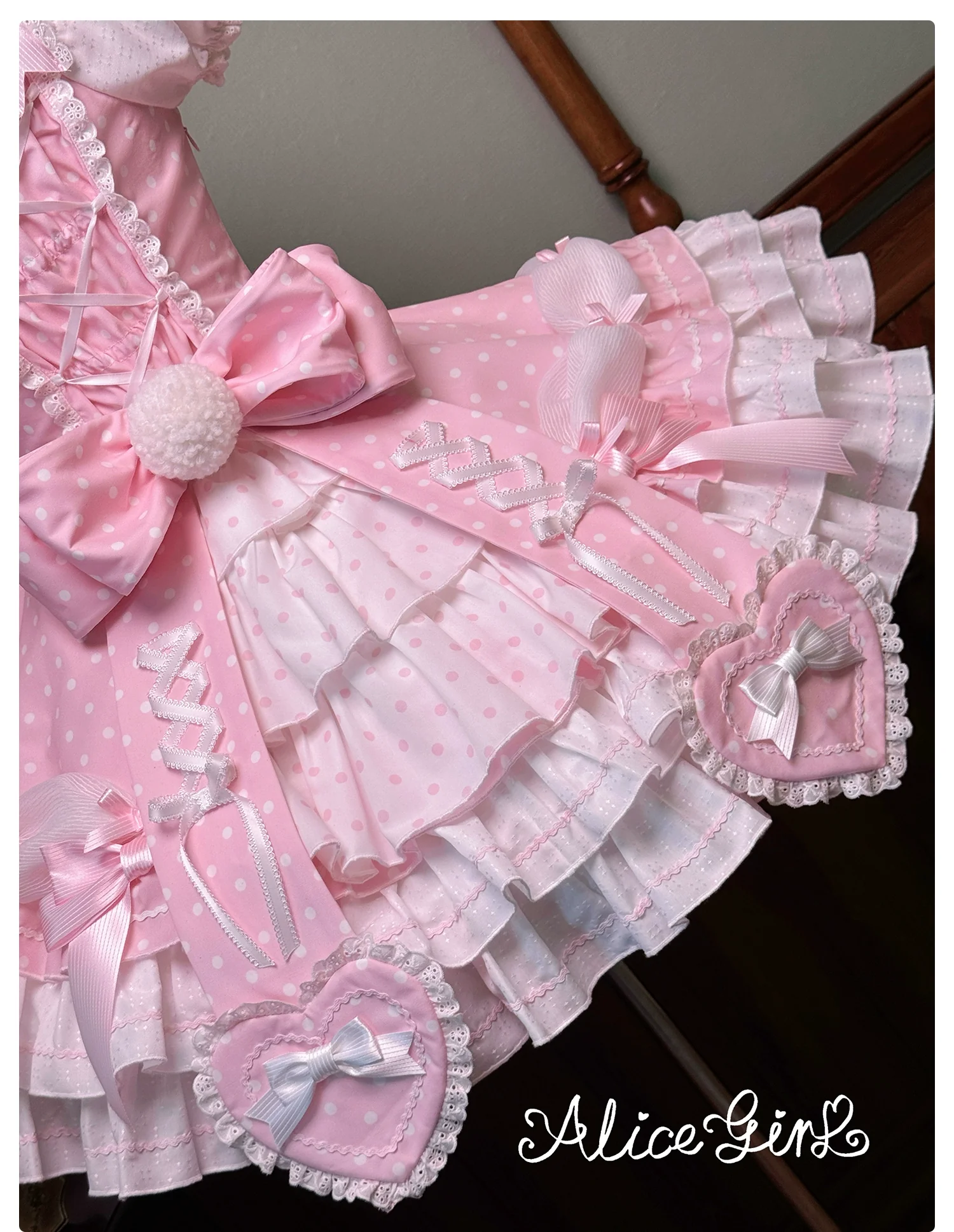 Alice Girl - Old School Polka Dots - Halter Neck Sweet Lolita OP Dress - Image 51