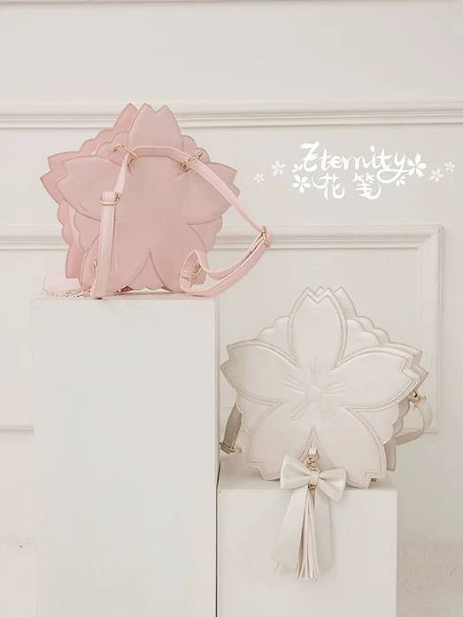 Han Lolita Sakura Bag Double-layered Handbag Crossbody Bag Multicolors - Image 18