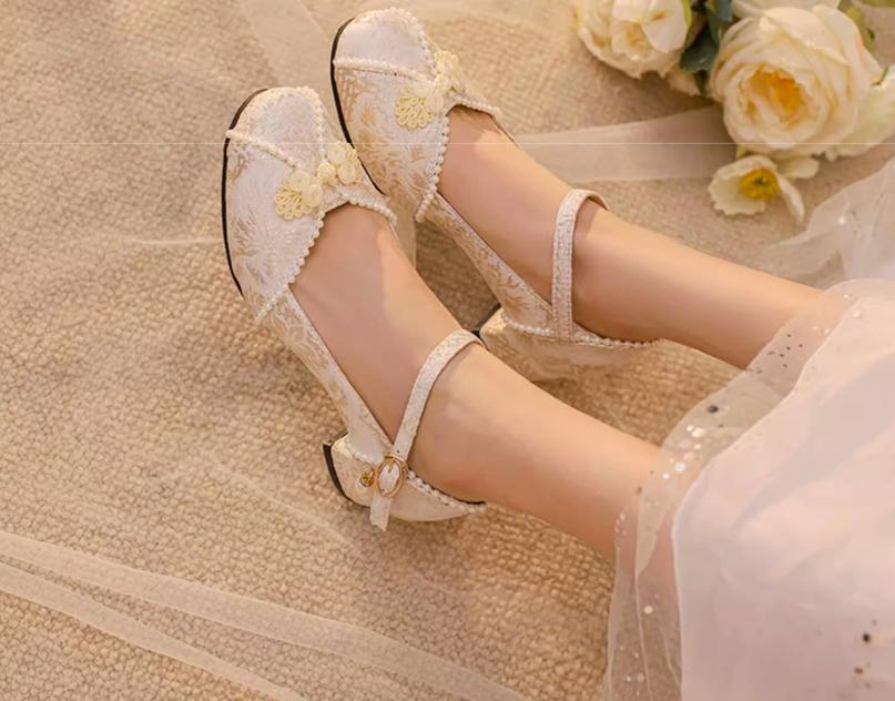 Yana - Huaiyu Yana - Chinese Style Han Lolita Shoes Lolita Chunky Heel Shoes - Image 12