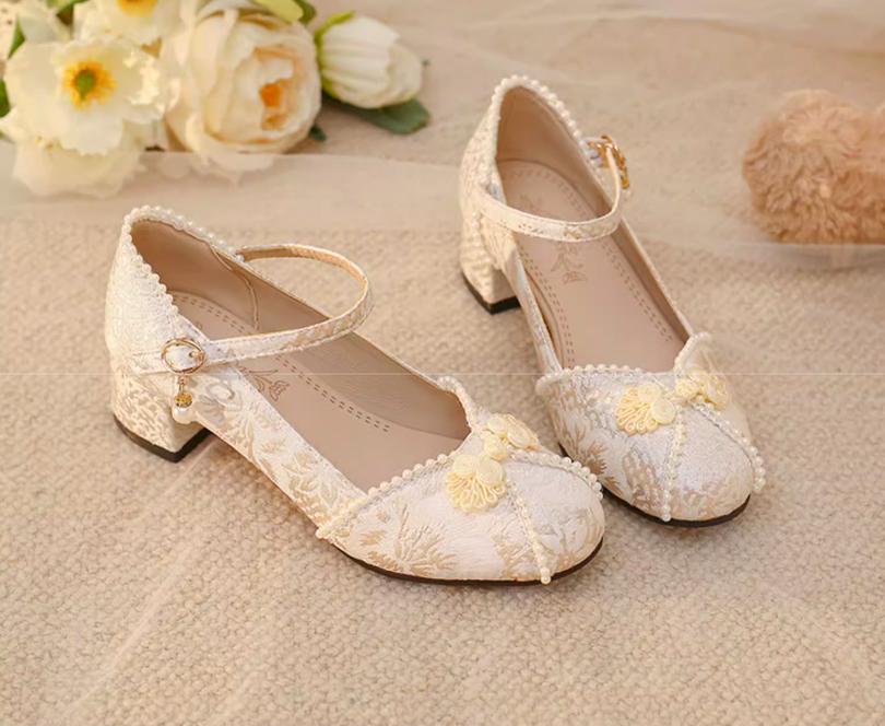 Yana - Huaiyu Yana - Chinese Style Han Lolita Shoes Lolita Chunky Heel Shoes - Image 14