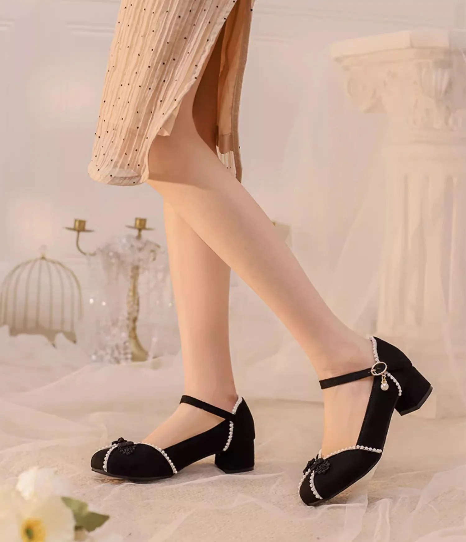 Yana - Huaiyu Yana - Chinese Style Han Lolita Shoes Lolita Chunky Heel Shoes - Image 17