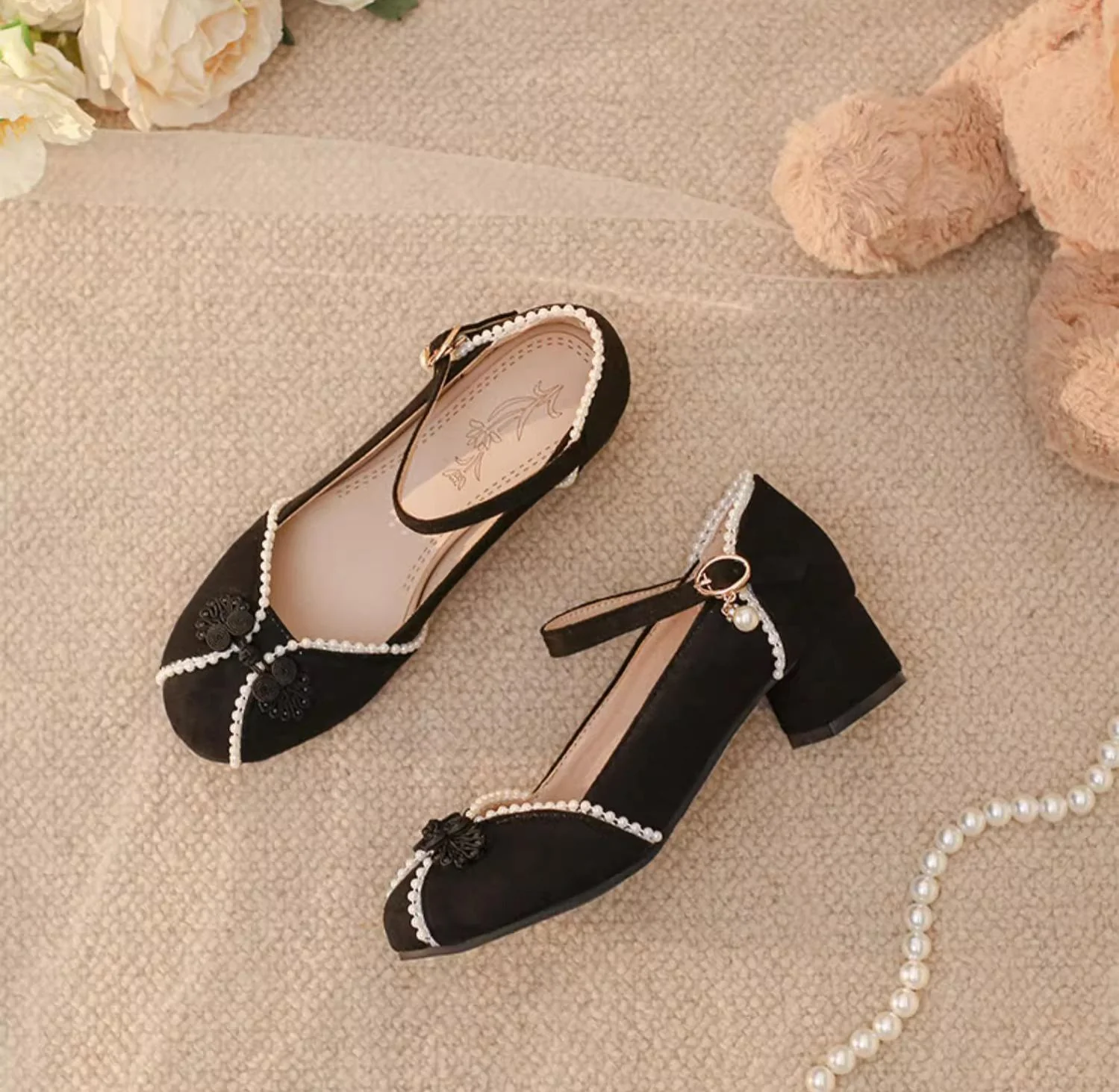 Yana - Huaiyu Yana - Chinese Style Han Lolita Shoes Lolita Chunky Heel Shoes - Image 20