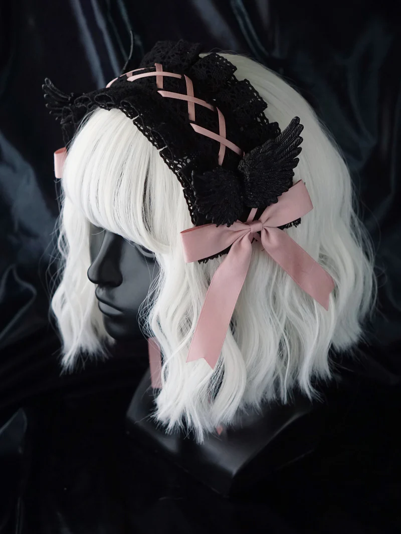 Strange Sugar - Black Wings Halloween Goth Lolita Hairband - Image 20