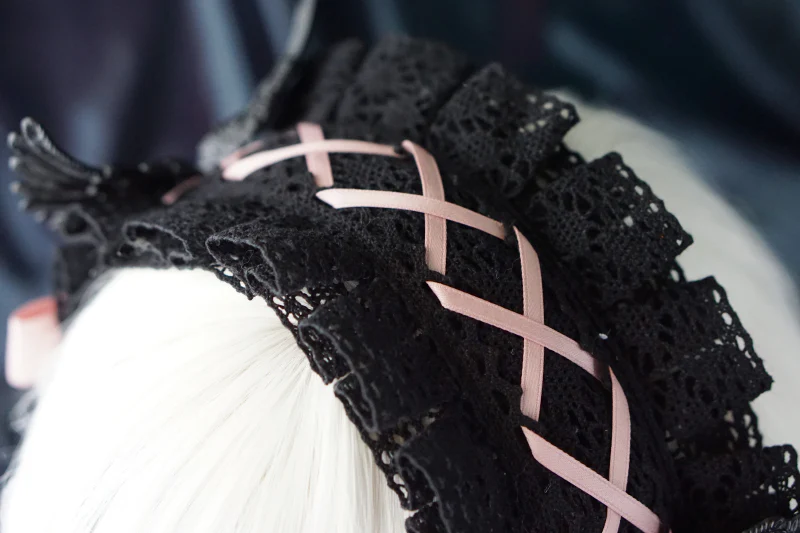 Strange Sugar - Black Wings Halloween Goth Lolita Hairband - Image 21