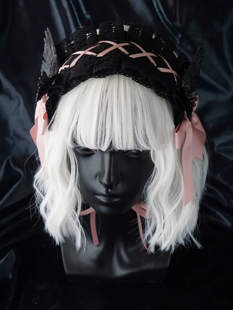 Strange Sugar - Black Wings Halloween Goth Lolita Hairband - Image 24