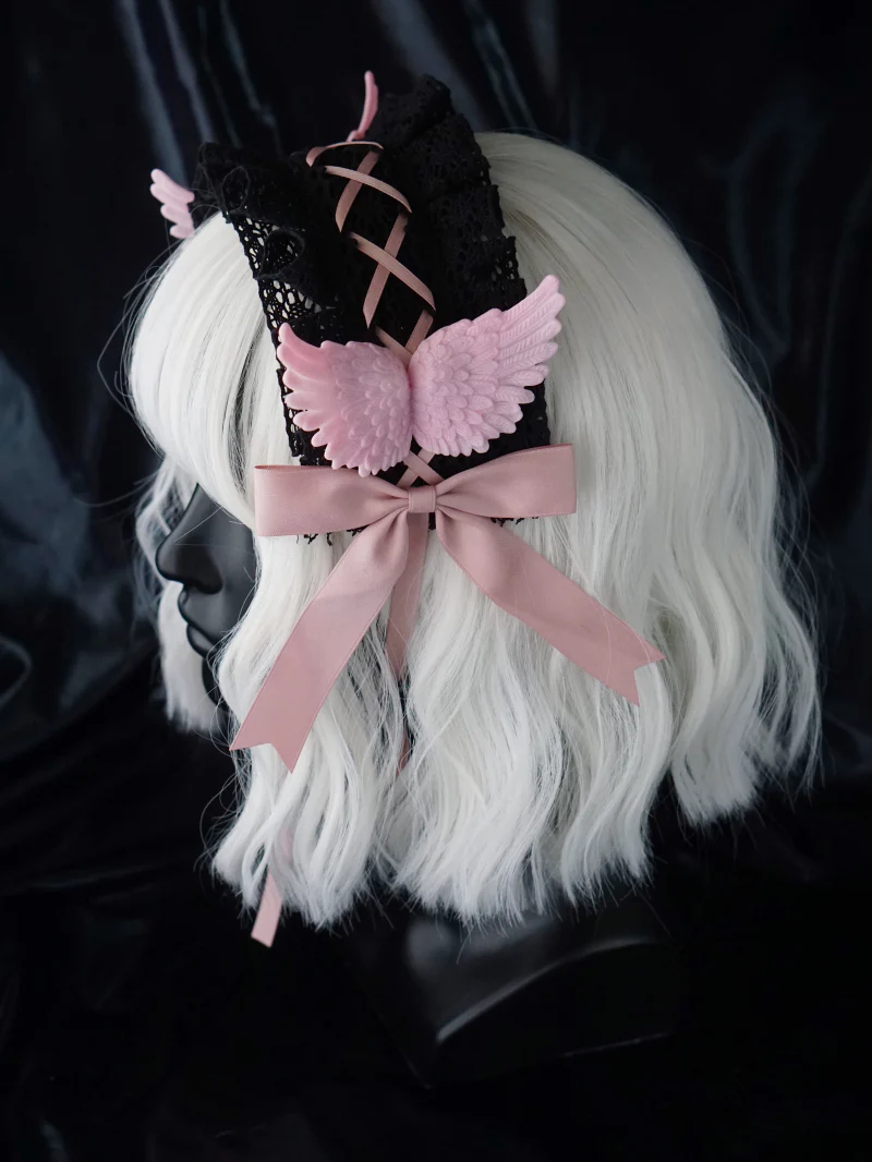 Strange Sugar - Black Wings Halloween Goth Lolita Hairband - Image 25