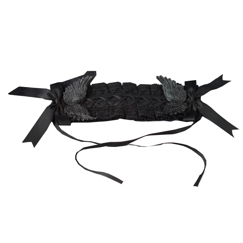 Strange Sugar - Black Wings Halloween Goth Lolita Hairband - Image 6