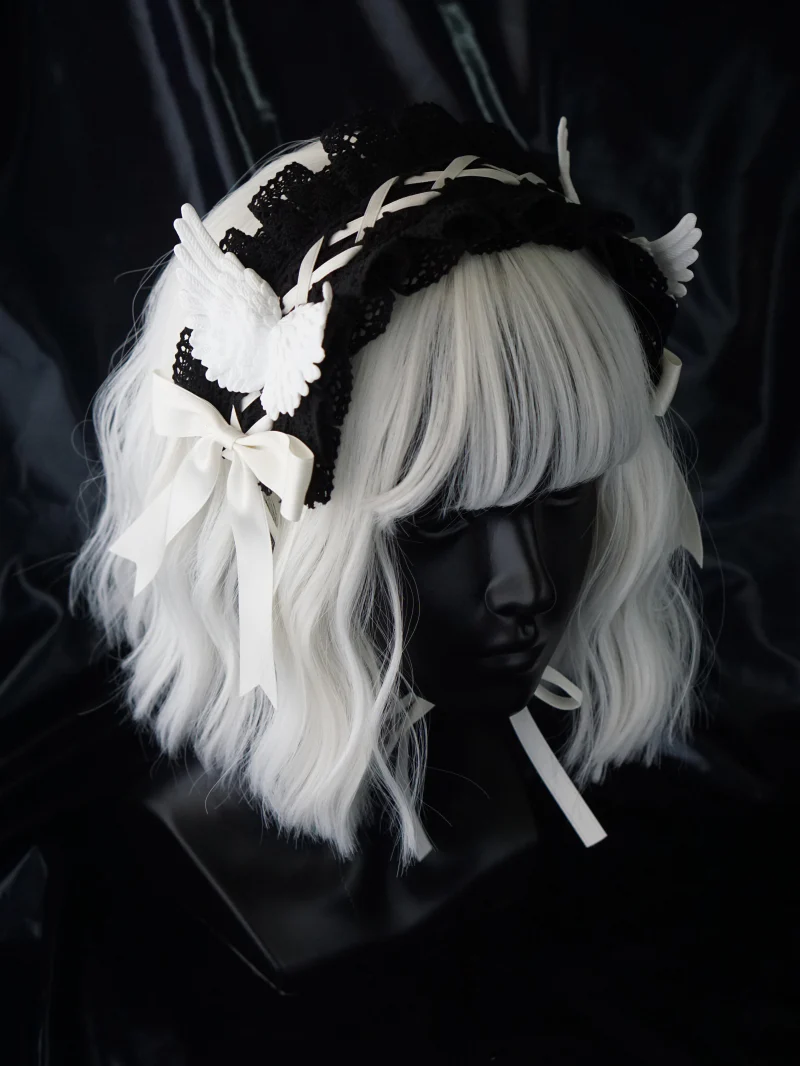 Strange Sugar - Black Wings Halloween Goth Lolita Hairband - Image 8