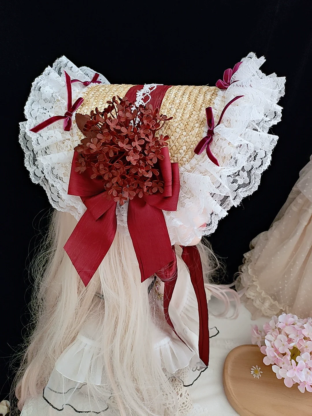 Honey Princess - Handmade Gothic Lolita BNT Halloween Lolita Hat - Image 11