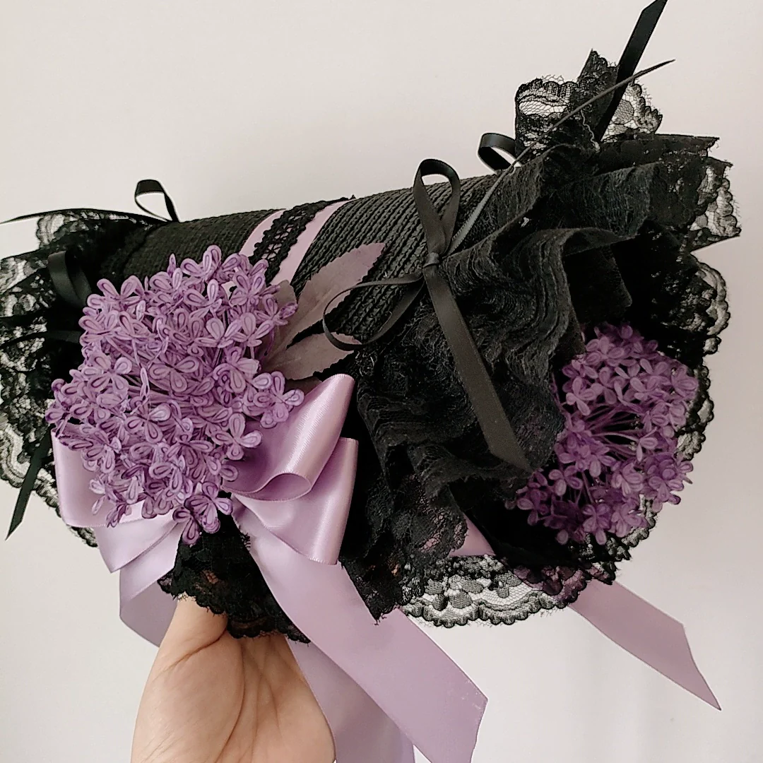 Honey Princess - Handmade Gothic Lolita BNT Halloween Lolita Hat - Image 13