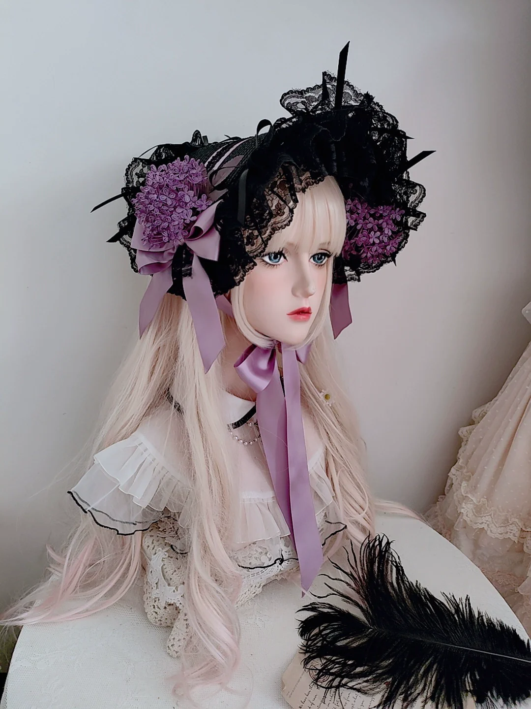 Honey Princess - Handmade Gothic Lolita BNT Halloween Lolita Hat - Image 7