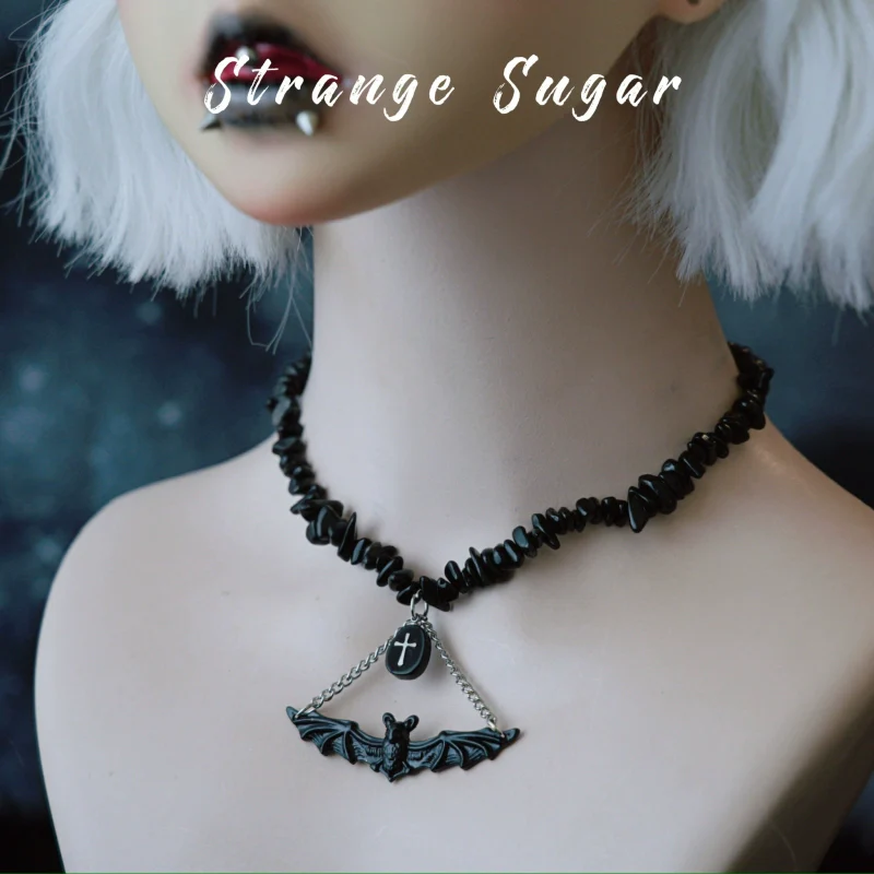 Strange Sugar - Handmade Gothic Lolita Choker, Multiple Pendant - Image 15