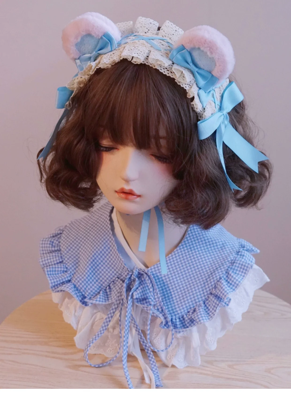 Besozealous - Handmade Lolita KC Animal Ear Coffee Hairband - Image 22